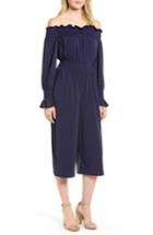 Women's Michael Michael Kors Off The Shoulder Jumpsuit - Blue