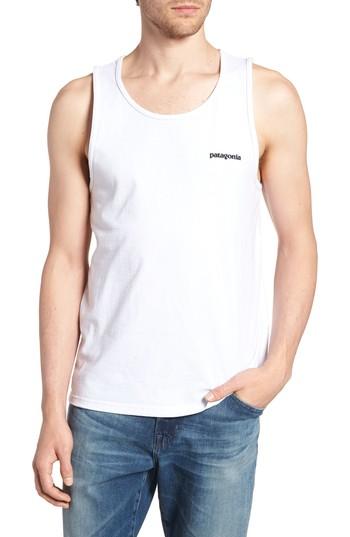 Men's Patagonia P-6 Tank - White