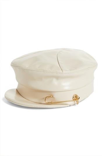 Women's Gigi Burris Millinery Georgie Military Cap - White