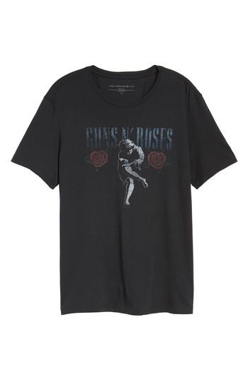 Men's John Varvatos Star Usa Guns N Roses Graphic T-shirt, Size - Black