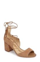 Women's Sam Edelman Serene Lace-up Sandal M - Beige