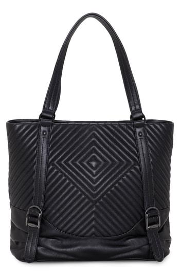 Vince Camuto Tave Quilted Leather Tote - Black
