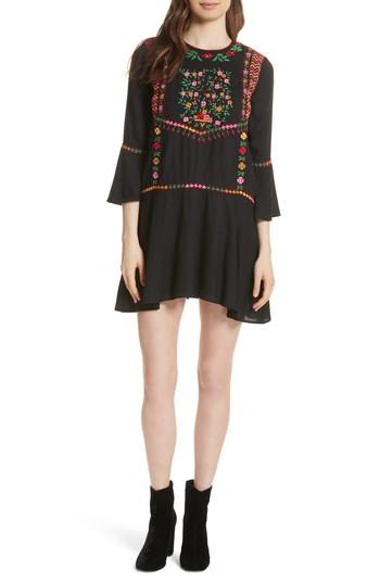 Women's Joie Gosinda Embroidered Dress, Size - Black