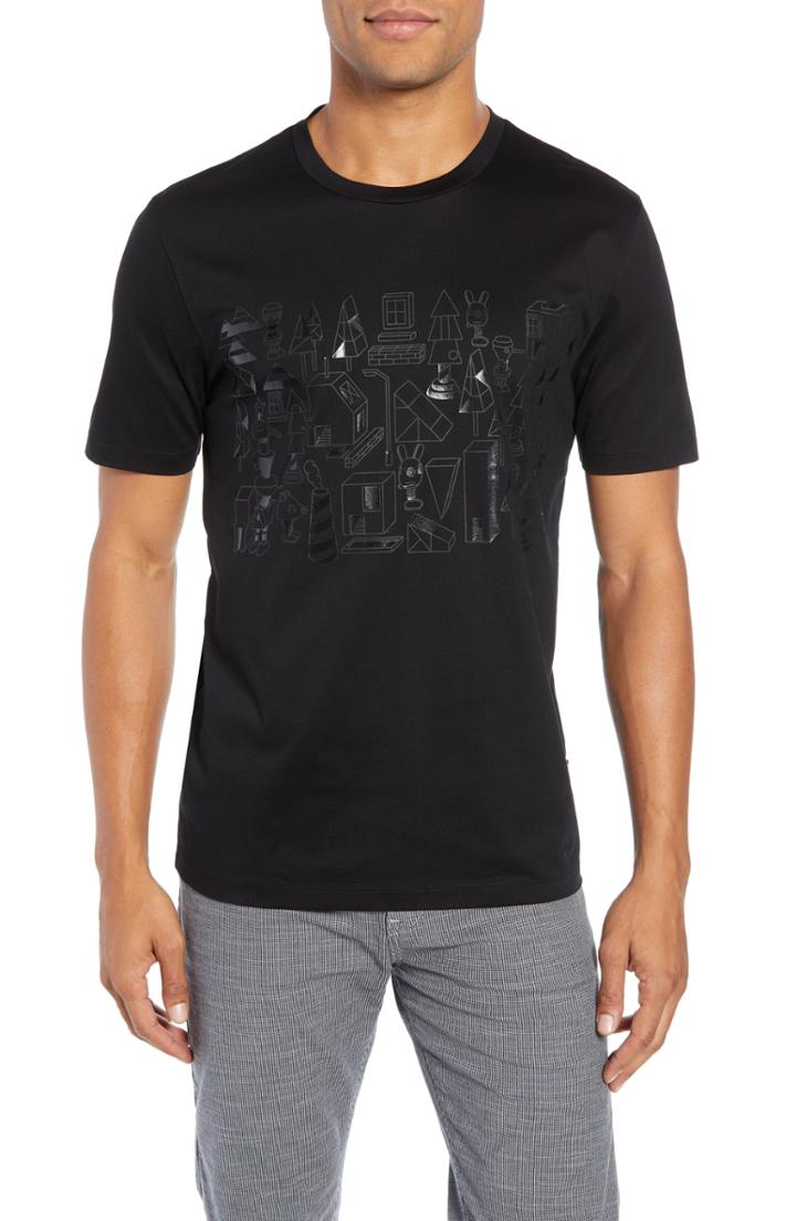 Men's Boss X Jeremyville Tiburt Jv T-shirt - Black