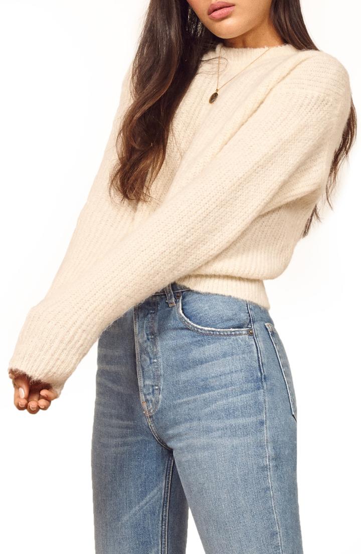 Women's Reformation Finn Sweater - White