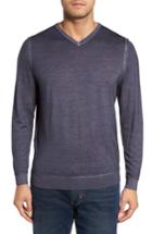 Men's Tommy Bahama Magic Sands Merino Wool Sweater, Size - Blue