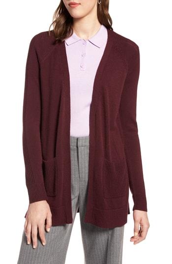 Women's Halogen Mix Stitch Open Front Cardigan