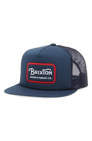 Men's Brixton Grade Snapback Cap - Blue