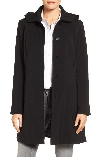 Women's Gallery Pickstitch Nepage Walking Coat With Detachable Hood