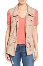 Women's Kut From The Kloth Michi Linen Snap Front Vest