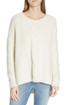 Women's Eileen Fisher Ballet Neck Boxy Sweater - White