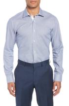 Men's Ted Baker London Murgese Trim Fit Geometric Dress Shirt .5 32/33 - Grey