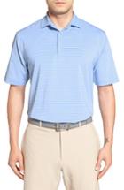 Men's Peter Millar Sheppard Stripe Golf Polo - Blue