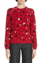 Women's Red Valentino Star Sweater, Size - Red