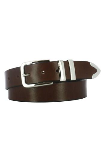 Men's Remo Tulliani Archer Leather Belt - Brown