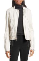 Women's Rag & Bone Lyon Leather Jacket - Ivory