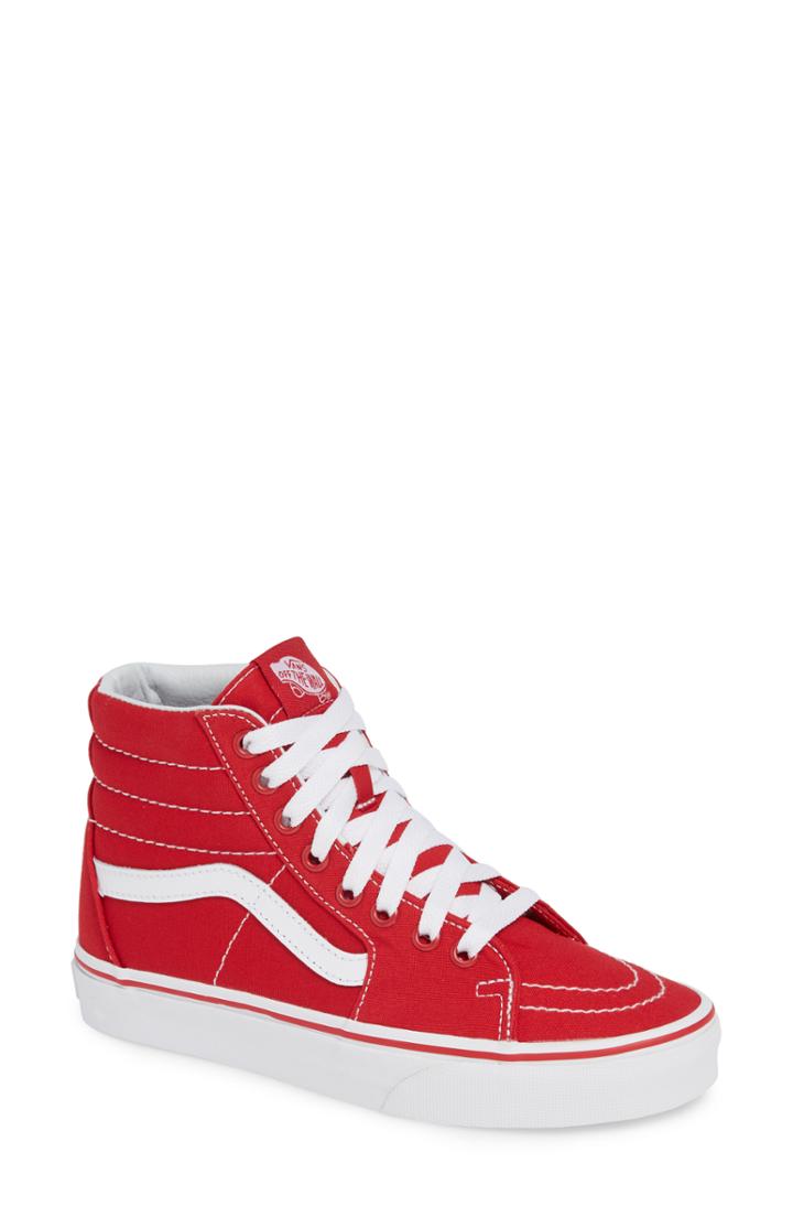 Women's Vans 'sk8-hi' Sneaker M - Red