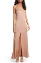 Women's Alice + Olivia Elza Front Slit Maxi Slipdress