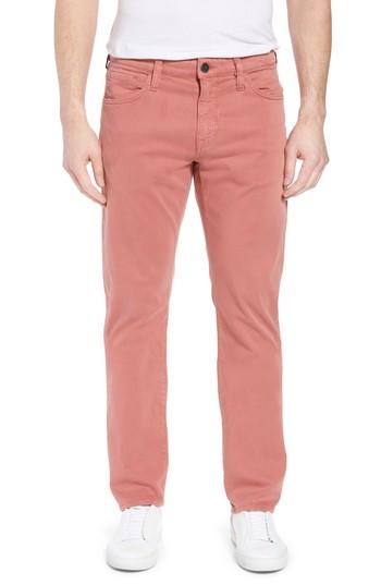 Men's 34 Heritage Courage Straight Leg Twill Pants X 32 - Red