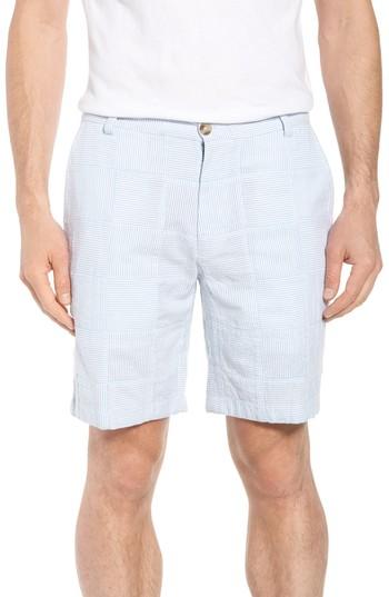 Men's Vineyard Vines Patchwork Seersucker Breaker Shorts - Blue
