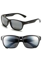 Men's Maui Jim 'mixed Plate - Polarizedplus2' 58mm Sunglasses - Gloss Black/ Grey