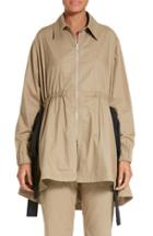 Women's Adam Lippes Drawstring Cotton Anorak - Green