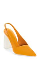 Women's Mercedes Castillo Noni High Slingback Pump .5 M - Yellow
