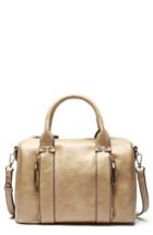 Sole Society Zypa Faux Leather Barrel Satchel - Brown