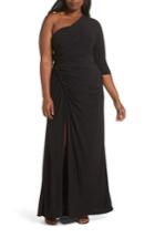 Women's Adrianna Papell Jersey Gown (similar To 14w) - Black