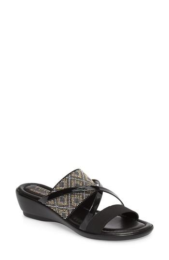 Women's Tuscany By Easy Street Palazzo Sandal M - Black