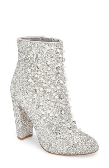 Women's Jessica Simpson Starlite Embellished Bootie M - Metallic