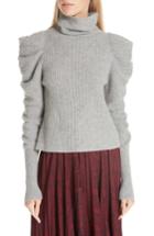Women's A.l.c. Moy Leg Of Mutton Turtleneck Sweater - Grey
