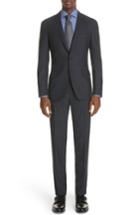 Men's Canali Classic Fit Stretch Check Wool Suit
