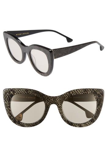 Women's Alice + Olivia Delancey 51mm Cat Eye Sunglasses -