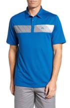 Men's Travis Mathew Arkin Chest Stripe Polo, Size - Blue