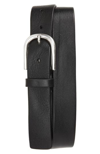 Men's To Boot New York Vachetta Leather Belt - Florida Black