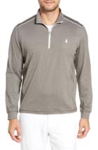 Men's Johnnie-o Lammie Regular Fit Quarter Zip Prep-formance Pullover - Grey