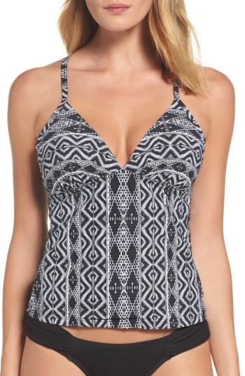 Women's La Blanca Triangle Tankini Top - Black