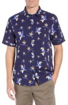 Men's Tommy Bahama Toucan Do Short Sleeve Sport Shirt - Blue