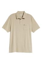 Men's Vineyard Vines Edgartown Solid Stretch Polo - Beige