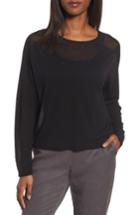 Women's Eileen Fisher Tencel Knit Dolman Top, Size - Black