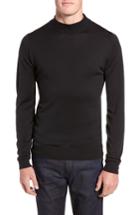 Men's John Smedley Slim Fit Mock Neck Merino Wool Sweater - Black