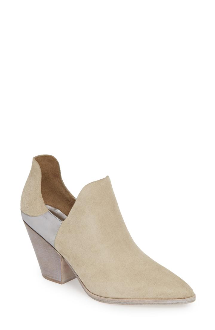 Women's Sigerson Morrison Open Sided Bootie Eu - Beige