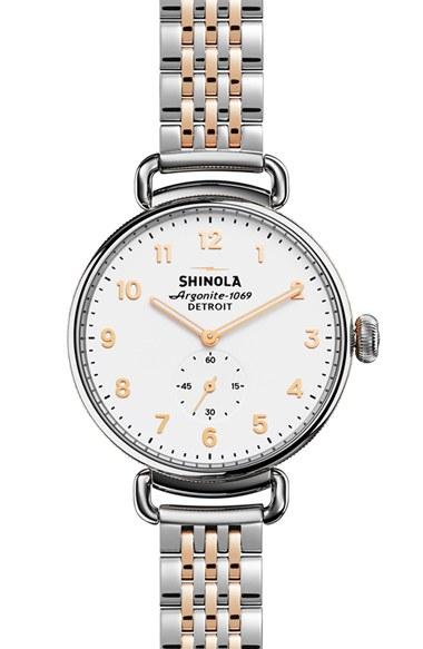 Women's Shinola 'the Canfield' Bracelet Watch, 38mm
