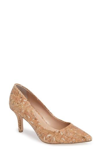 Women's Charles By Charles David 'sasha' Pointy Toe Pump .5 M - Beige