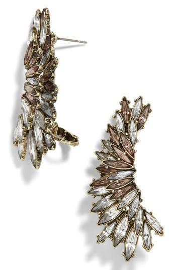 Women's Baublebar Aubergine Crystal Ear Crawlers
