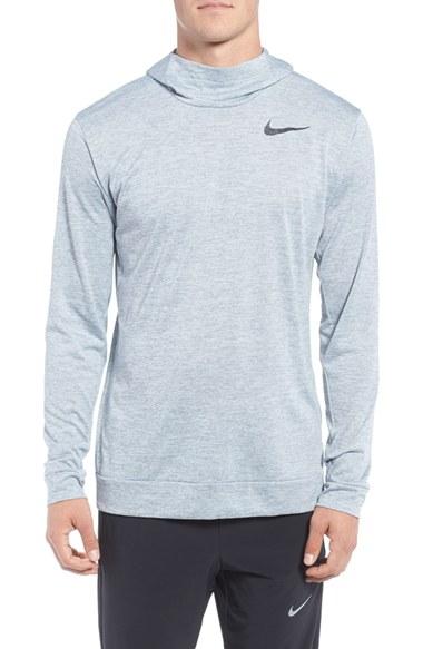 Men's Nike Dri-fit Training Hoodie, Size - Grey