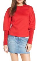 Women's Lost Ink Rib Cuff Sweater, Size - Red