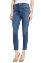 Women's Agolde Nico High Waist Crop Slim Fit Jeans - Blue