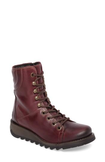 Women's Fly London Same Lace-up Boot .5-7us / 37eu - Purple